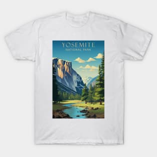 Yosemite National Park Vintage Travel Poster T-Shirt